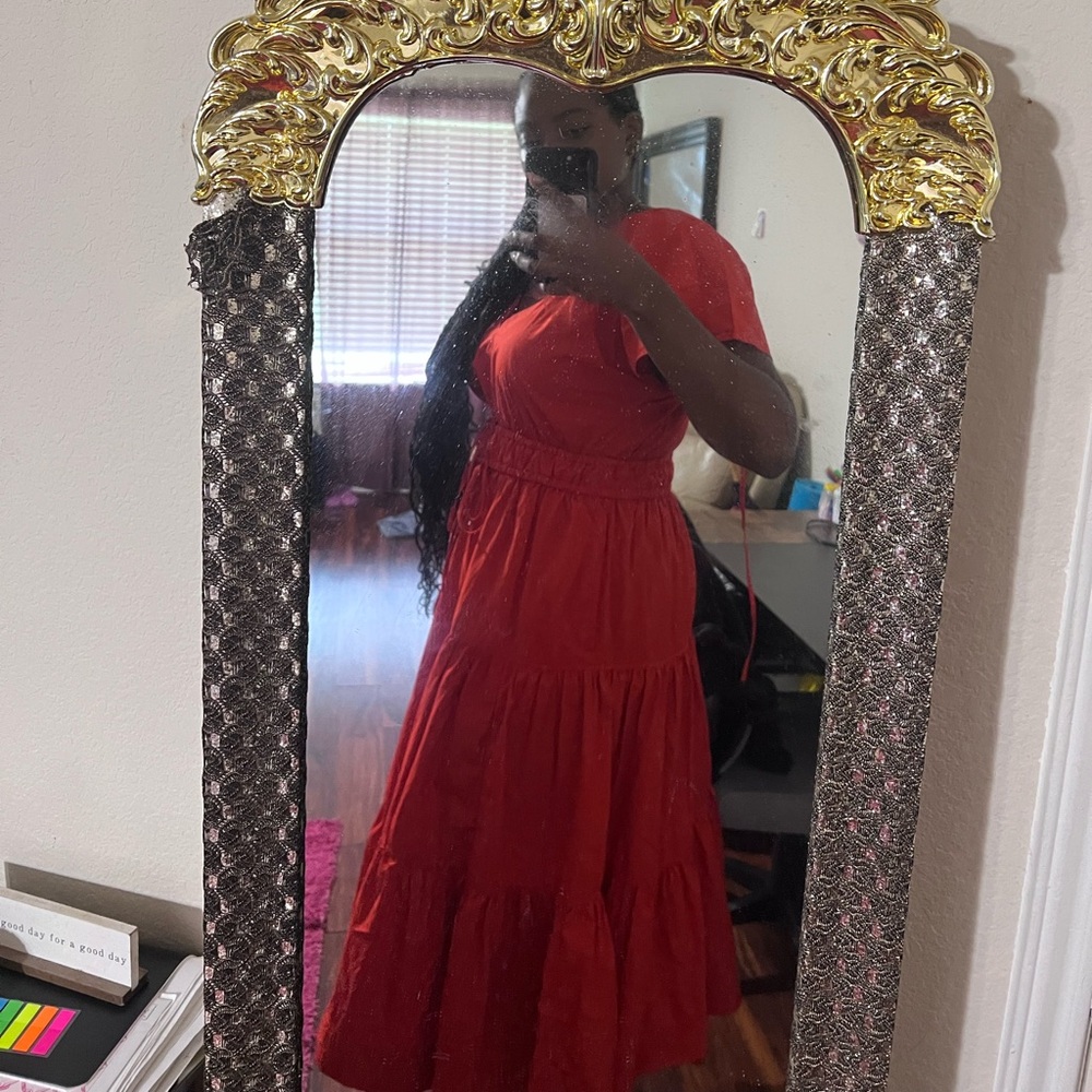 Red Flowy Dress - Picture 2 of 2